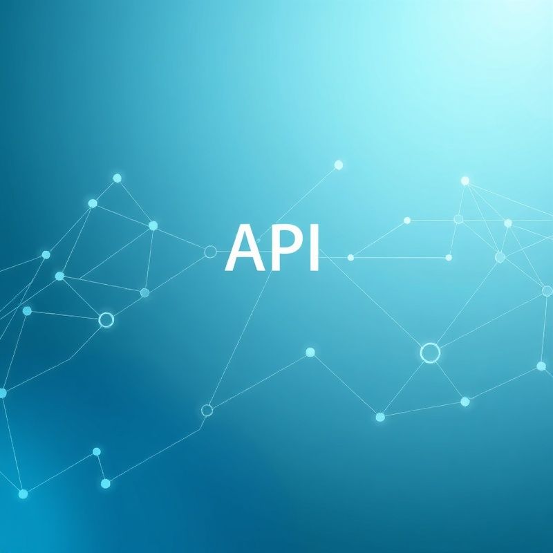Abstrakte Illustration eines API-Integrationsflusses